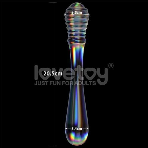 Фаллоимитатор - Twilight Gleam Glass Dildo Twin Pleasures sexstyle | Зображення 1
