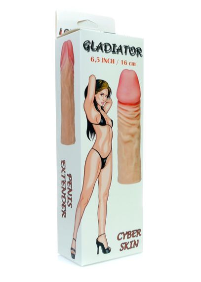 Реалистичная накладка Stymulator GLADIATOR 6,5 sexstyle | Зображення 2