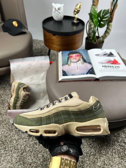 Кроссовки N1k2 M Air Max 95 PRM Beige Khaki весна/лето/осень A3592 44 28. | Зображення 7