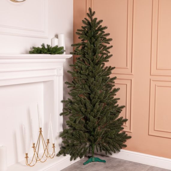 Лита штучна ялинка зелена 180 см на пластиковій підставці SOK-M-D-6 | Зображення 1