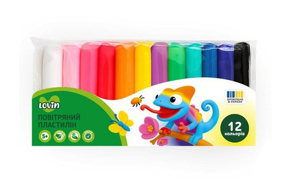 Набір для ліплення з легким пластиліном 70137 12 кольорів LOVIN