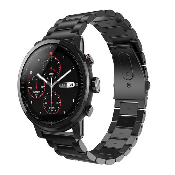 Металевий ремінець Primo для годинника Xiaomi Huami Amazfit SportWatch 2 / Amazfit Stratos - Black