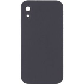 Silicone Case Square Full Camera Protective (AA) NOLOGO для Apple iPhone XR (6.1") Сірий / Dark Gray