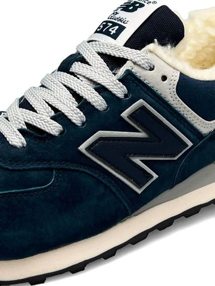 Жіночі кросівки 574 Grey Dark Blue Fur 41 | Зображення 5