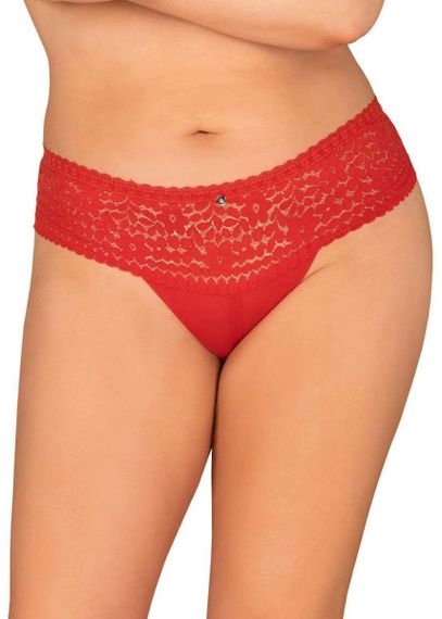 Трусики Obsessive Blossmina Червоні 6XL/7XL