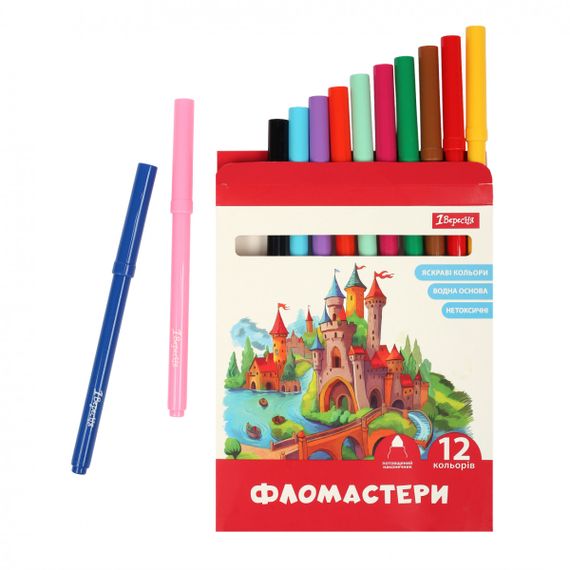 Набір фломастерів 1 Вересня Classic 650593 12 кольорів | Зображення 2
