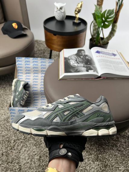 Чоловічі кросівки ASICS Gel-NYC Beige Grey Green весна / осінь A3487 44 28 | Зображення 7