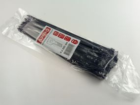 Хомут пластиковий APRO 300х4 (100 шт. у уп.) чорний, 1 ПАКОВКА (CT-B4300)