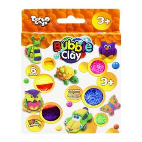 Уцінка. Кульковий пластилін "Bubble Clay" 8 кольорів укр - частково почав підсихати