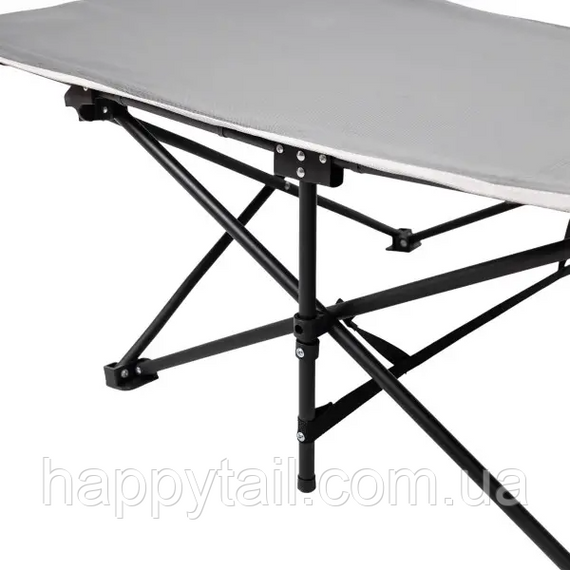 Кровать раскладная туристическая 185x60x50 см стальная раскладушка для кемпинга и дачи SJ-0033G | Зображення 2