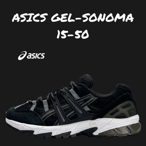 Мужские кроссовки  ASICS Gel-Sonoma 15-50 Black White весна / осень A3476 45 28.5 | Зображення 1
