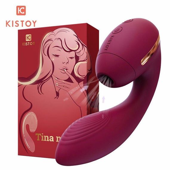 Вакуумный вибратор KISTOY Tina Mini Violet, вагинально-клиторальный sexstyle | Зображення 2
