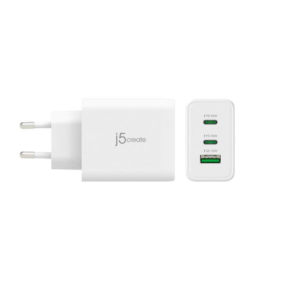 Зарядний пристрій J5create JUP3365E-EN ,1 USB-A / 2 USB-С | Зображення 3