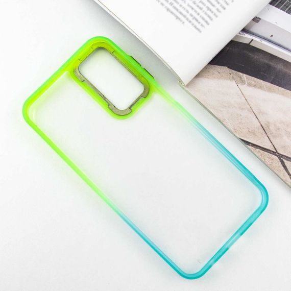 Чохол TPU+PC Fresh sip series для Samsung Galaxy A24 4G Бірюзовий / Лимонний | Зображення 2