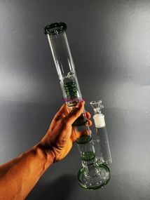 Стеклянная трубка Triple 2 Green