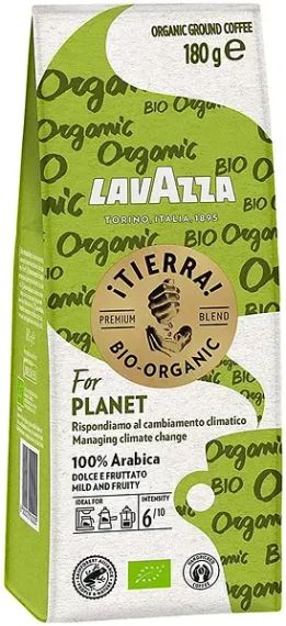 Кофе молотый арабика Lavazza Tierra Bio-Organic, 180г Италия, традиционной итальянской обжарки | Зображення 1