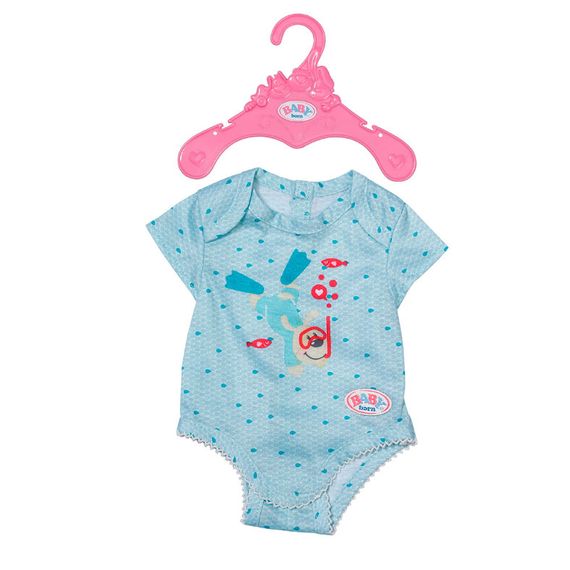 Одяг для Бебі борн боді блакитне
