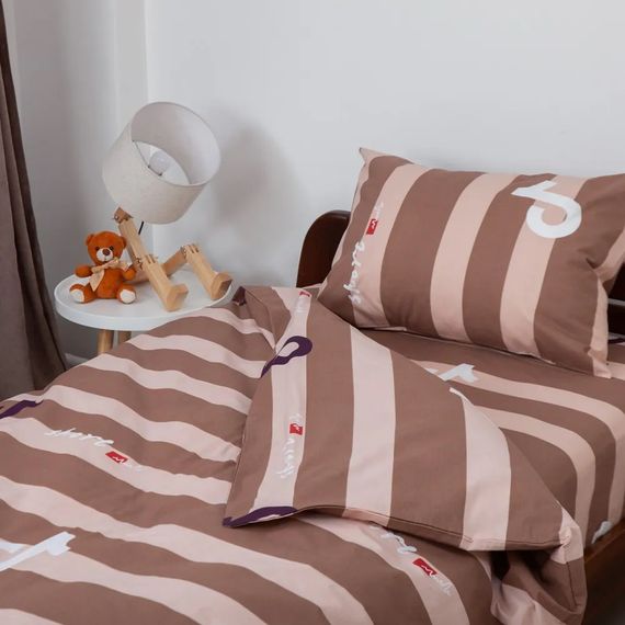 Постільна білизна підліткова ТЕП Soft dreams Тренди 2-04191-29893 150х215 см коричневий | Зображення 4