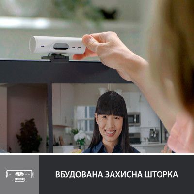 Веб-камера Logitech Brio 500 Off-White (960-001428) | Зображення 6