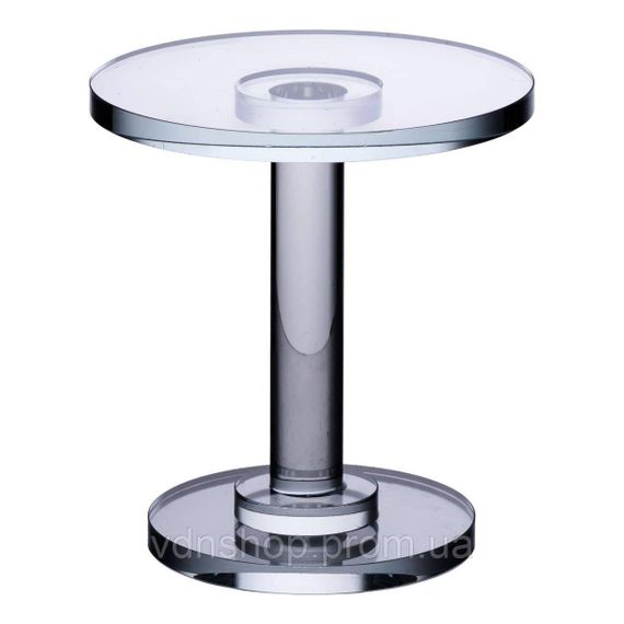 Тортівниця скляна на ніжці 12×13.5 см кругла стійка для торта, капкейків HP-4-69L