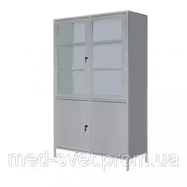 Заказ после звонка Шкаф медицинский двустворчатый с сейфом ШМ-2С