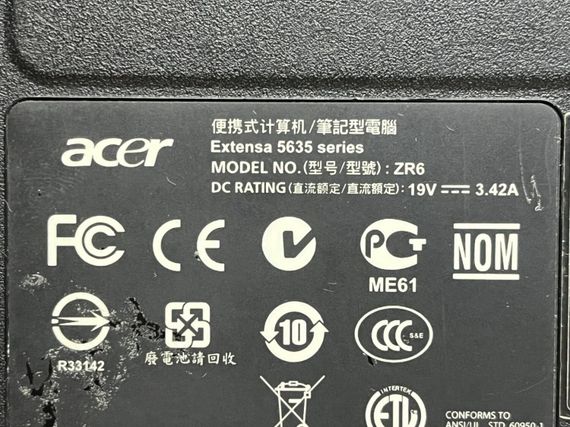 Ноутбук Б-клас Acer Extenza 5635zg / 15.6" (1366x768) TN / Intel Pentium T4500 (2 ядра по 2.3 GHz) / 8 GB DDR3 / 120 GB SSD / nVidia GeForce G105M, 512 MB GDDR3, 64-bit / Без АКБ б/в | Зображення 9