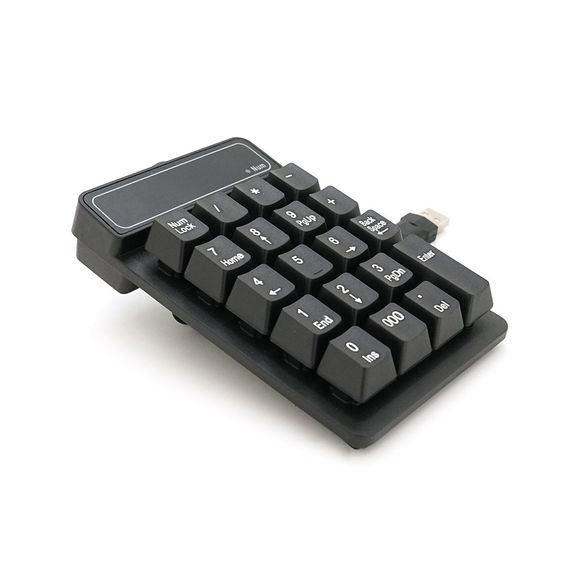 Цифрова клавіатура USB для ноутбука, довжина кабеля 150см, (135х85х33 мм) Black | Зображення 3