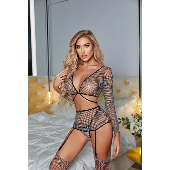 Еротичний комплект Babydoll 44 Сірий 62657 | Зображення 6