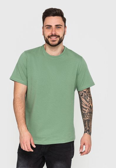 Футболка для чоловіків однотонна світло-оливкова, 3XL