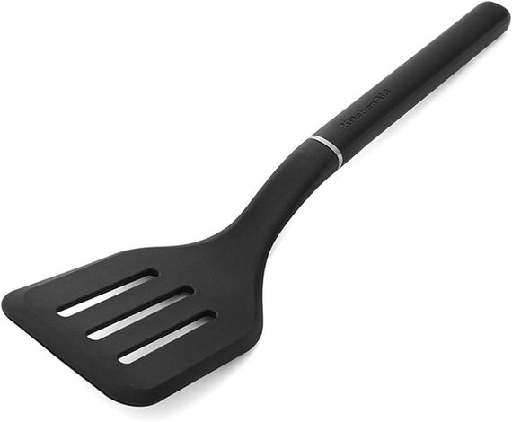 Лопатка з прорізами KitchenAid Classic KHH002OHOBEG 34 см чорна | Зображення 1