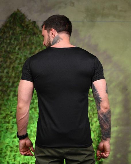 Тактическая потоотводящая футболка Двіжуй black ПП7716 | Зображення 2