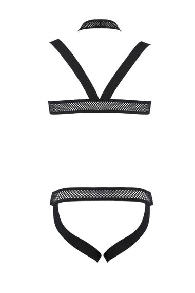 Комплект чоловічої білизни з кріпленнями Passion 043 JACOB XXL/XXXL Black, труси, шлейки sexstyle | Зображення 3