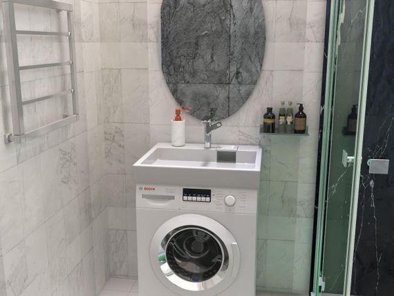 Умивальник на пральну машину акриловий Redokss San DEYMOS 60х55см | Зображення 3