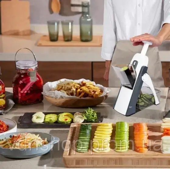 Терка для овощей Brava Spring Slicer Ресторанное качество нарезки овощей на вашей кухне | Зображення 3