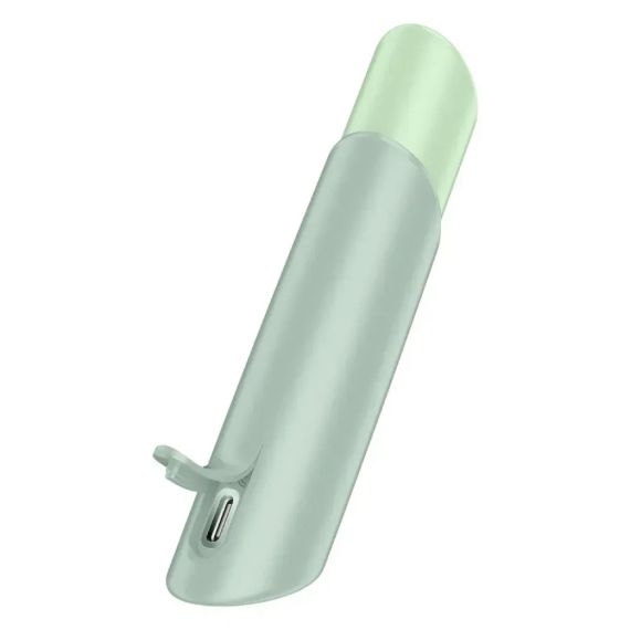 Вакуумний стимулятор Satisfyer Naughty Kiss для клітора, зелений, 12 × 2,7 см Sex Aura | Зображення 4