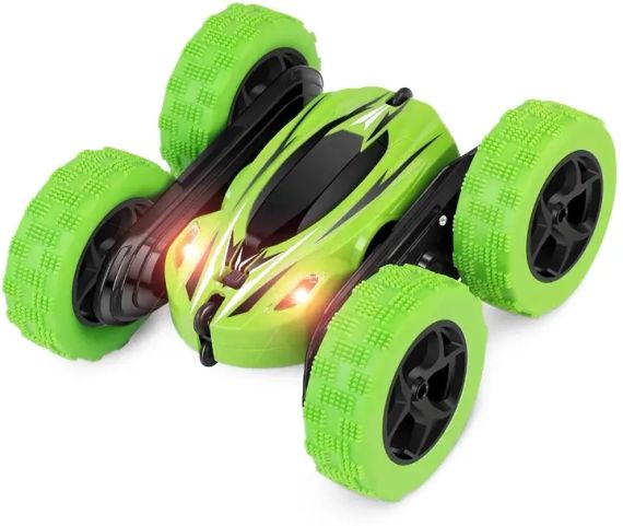 Машинка перевертыш вездеход трюковая на радиоуправлении Ydjia Stunt Car D828 Green | Зображення 2