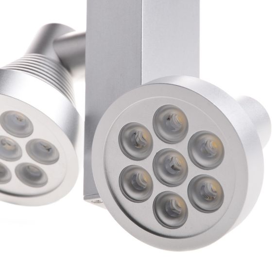 Светильник трековый поворотный LED 200/2x7W HD AL | Зображення 1