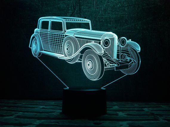 Змінна пластина для 3D світильників "Автомобіль 11" 3DTOYSLAMP