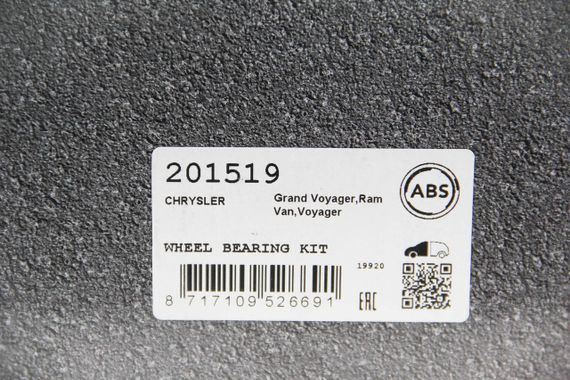 Підшипник маточини передній Chrysler Voyager IV/Dodge Caravan 95-08, ABS (201519) | Зображення 2