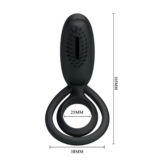 Ерекційне кільце - Pretty Love Esther Penis Ring Black | Зображення 5