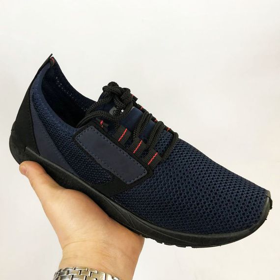 Кросівки чоловічі 41 розмір. Літні кросівки, молодіжні кросівки. Модель 39146. Колір: синій | Зображення 3