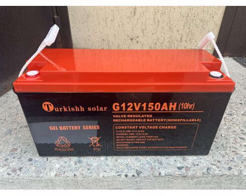 АКБ GEL150-12 12V 150Ah гелевий акумулятор для сонячних систем від XPRO (45658-_7374) | Зображення 2