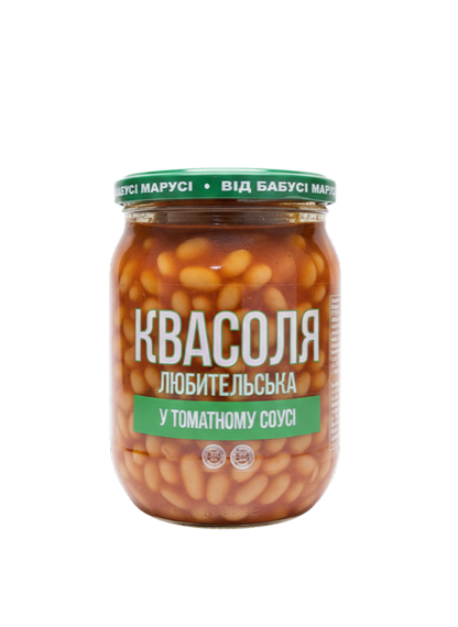 Квасоля Любительська в томатному соусі Бабусі Марусі 500 г