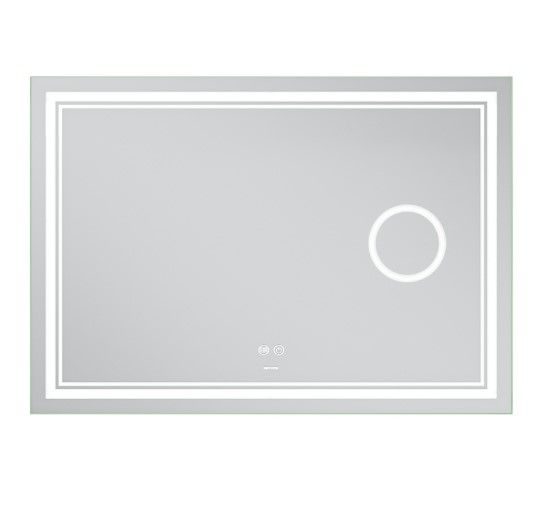 Дзеркало Mixxus Premium QUADRO MR20-120x80 (LED Touch, Anti-fog, лінза) (MP6624) | Зображення 4