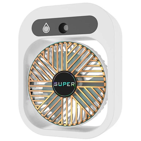 Настільний вентилятор Q8 з водяним охолодженням 1200 mAh White