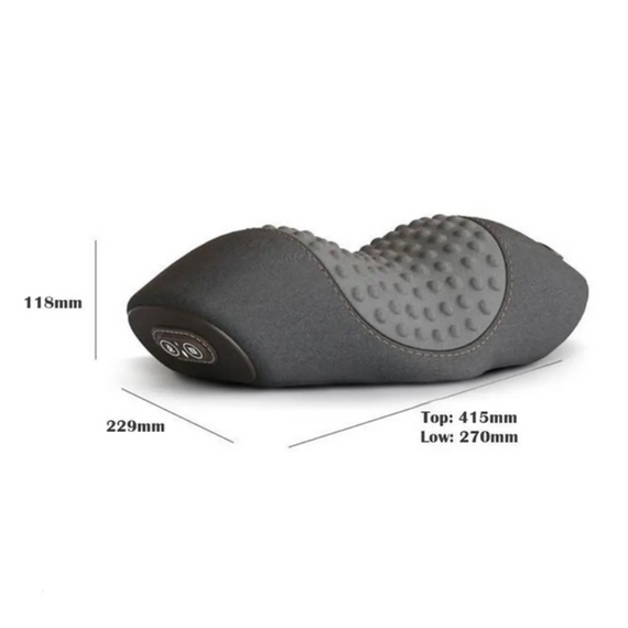 Масажна подушка для шиї м'яка PILLOW, компактний розмір, працює від USB | Зображення 2