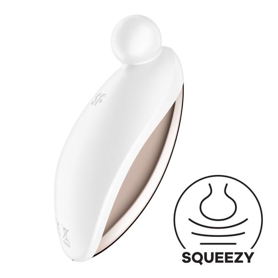 Вібратор для зовнішньої стимуляції Satisfyer Spot On 2 White, дуже потужний, гнучкий відросток Sex Aura