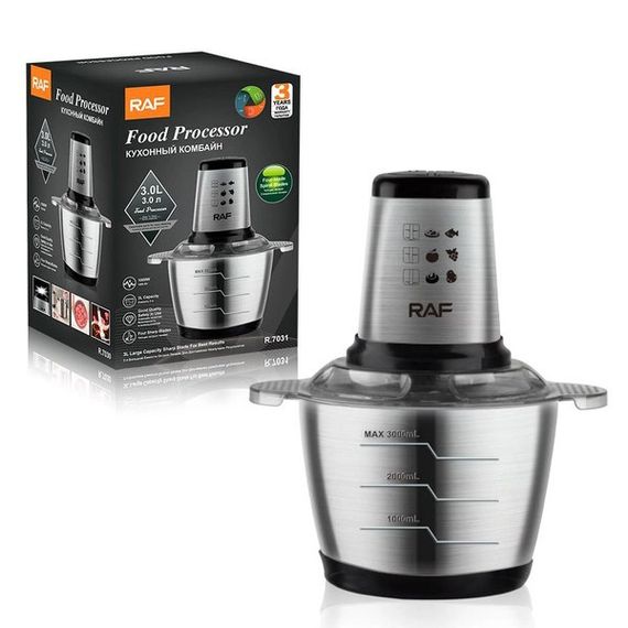 Портативный блендер для смузи RAF R.7031 3 л 1000 Вт, Бытовой измельчитель продуктов SK-120 для дома
