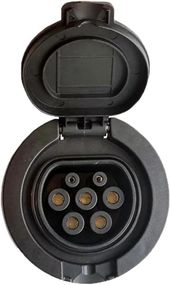 Розетка для заряджання електромобілів типу 2, EV роз’єм для зарядки Type 2, 32A, 3 фази, IEC 62196-2, змінний струм AC