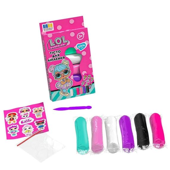 Набор для лепки с тестом L.O.L. Surprise! LOL41245 в стиках 6 цветов | Зображення 4